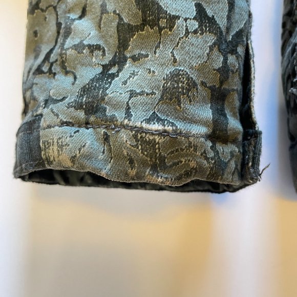 Hei Hei Anthroplogie Velvet Burnette Anorak Utility Jacket Full Zip Olive Green - Picture 8 of 15